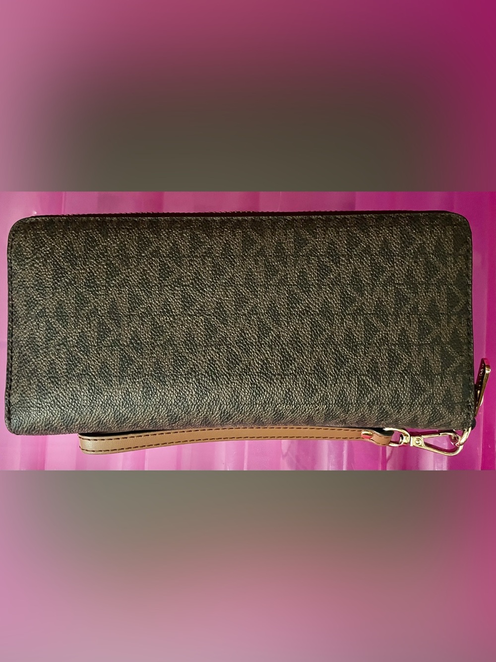 Michael Kors Jet Set Large Wallet Signature Logo - Picture 2 of 7